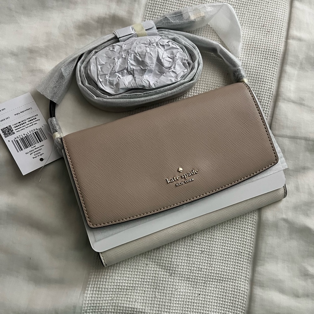 New Kate Spade Perry Colorblock Leather Crossbody Bag - Picture 6 of 9